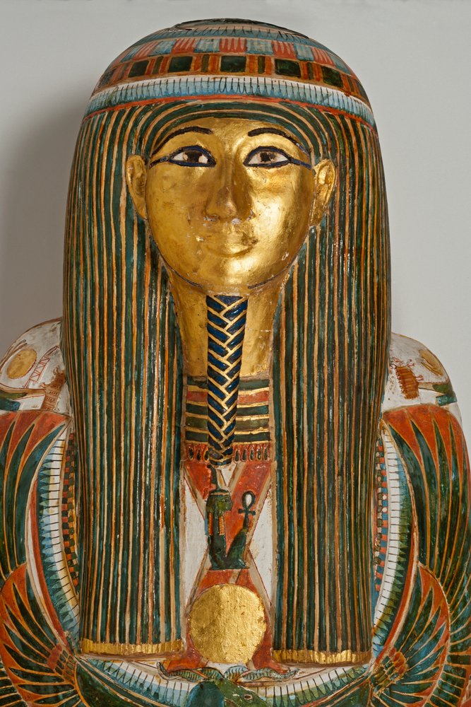 Kiste, tilhørende ypperstepresten i Karnak, Nekht-ef-Mut av School Egyptian
