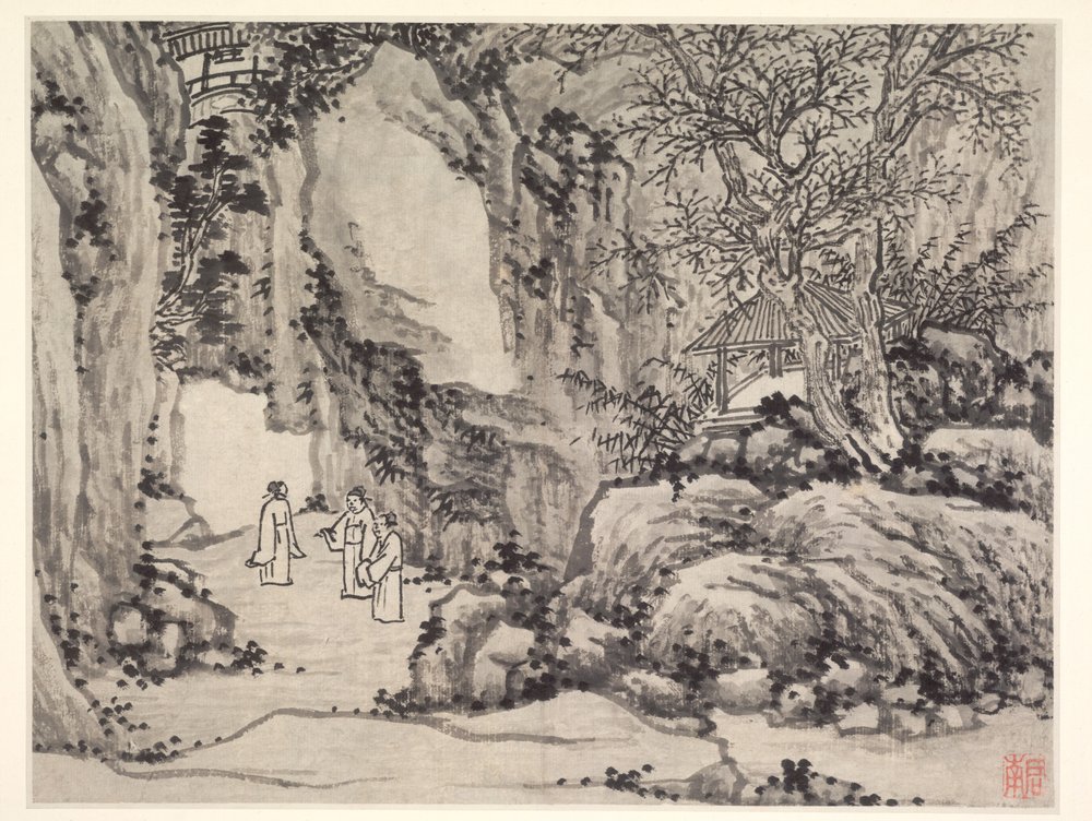 Tolv utsikt over Tiger Hill, Suzhou: The Sword Spring, Tiger Hill av Shen Zhou