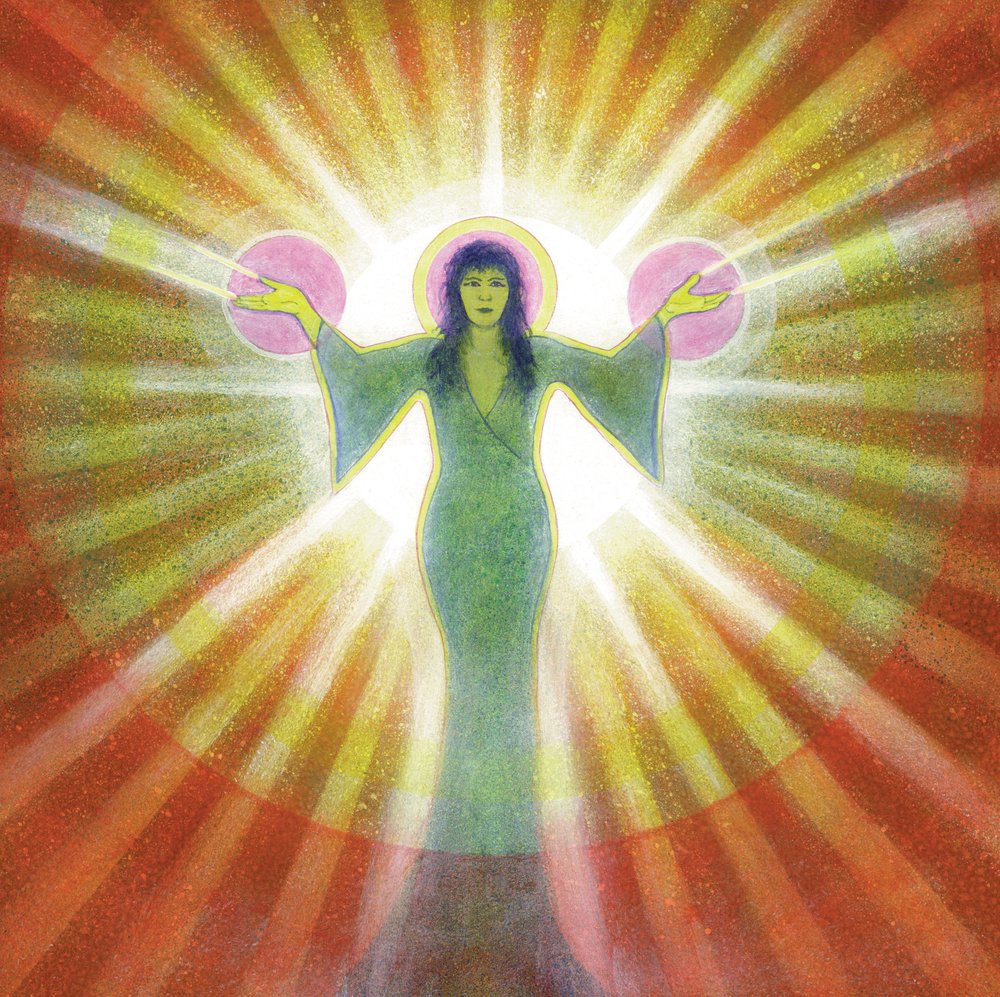 Healing (akryl på lerret) av Simon Cook