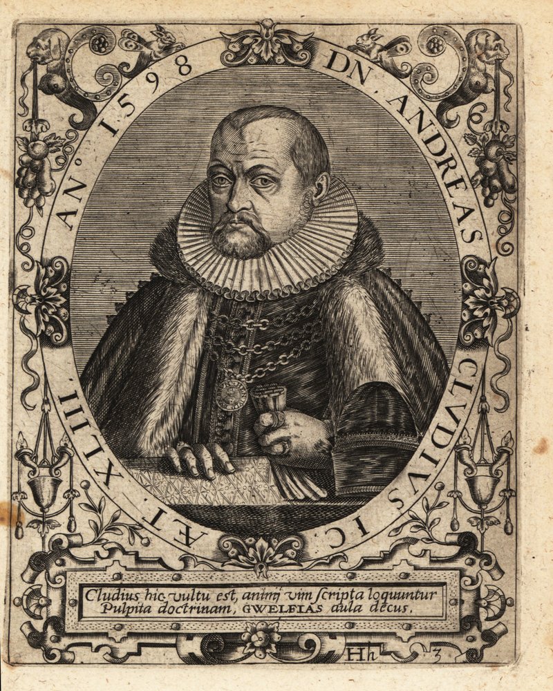 Andreas Cluten, tysk jurist av Theodore de Bry