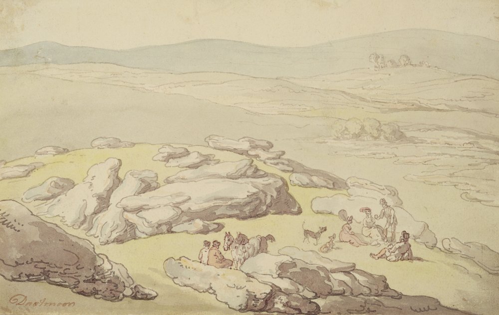 En piknik på Dartmoor av Thomas Rowlandson