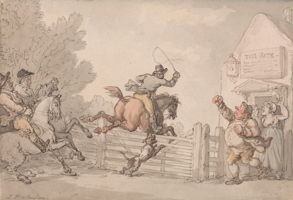 Å unngå bompengene av Thomas Rowlandson