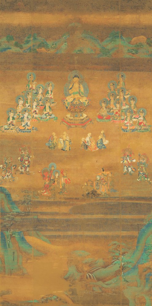 Shakyamuni preker på Gribbetoppen, Nara nasjonalmuseum av Unbekannt Unbekannt