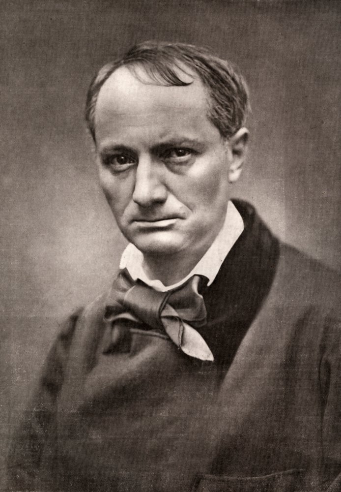 Charles Baudelaire , innflytelsesrik fransk poet, kritiker og oversetter, midten av 1800-tallet av Unbekannt