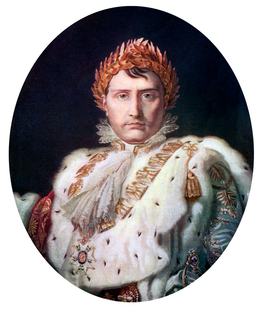 Napoleon I i sin kroningsdrakt, ca. 1804, ca. 1920 av Unbekannt