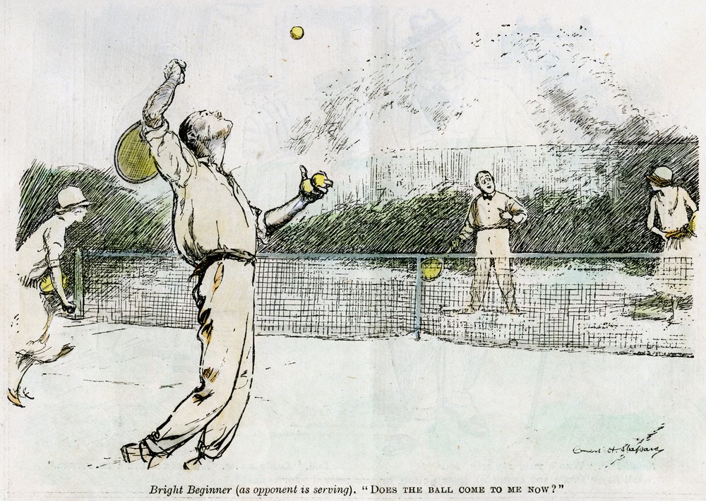 Tennis, 1920 av Unbekannt