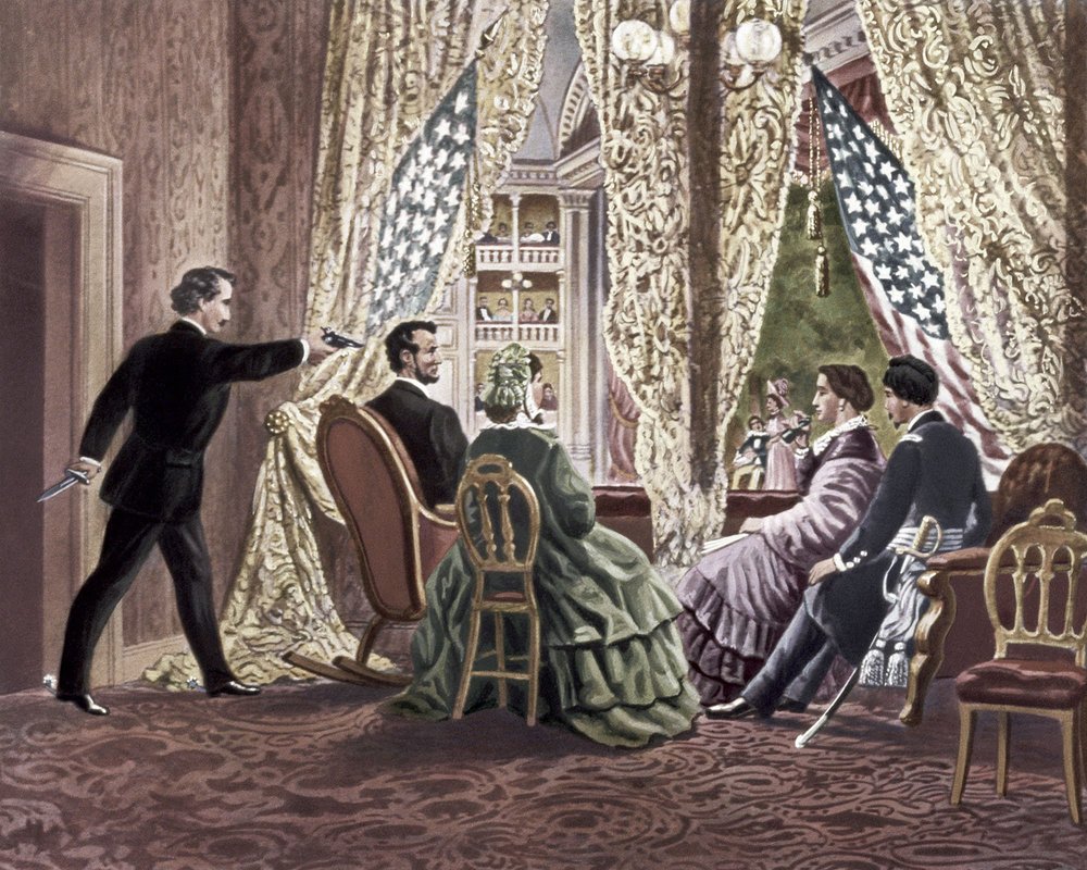 Attentatet på Abraham Lincoln, 1865 av Unbekannt
