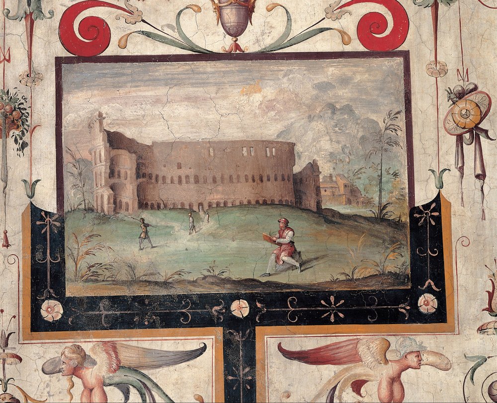 Utsikt over Colosseum, 1544 av Unbekannt