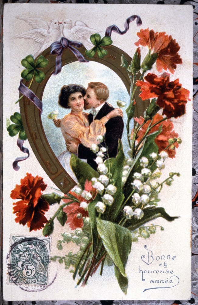 Lykkeamulett. Tidlig på 1900-tallet (postkort) av Unbekannter Künstler