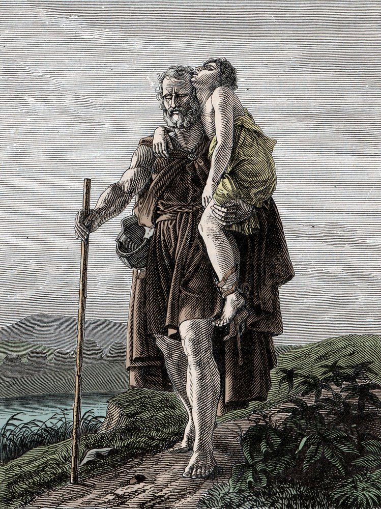 Belisarius - den bysantinske generalen Belisarius (Flavius Belisarius, 500-565) av Unknown artist