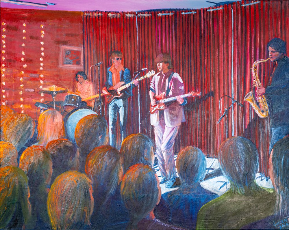Olis band, 2024 (olje på lerret) av Vincent Alexander Booth