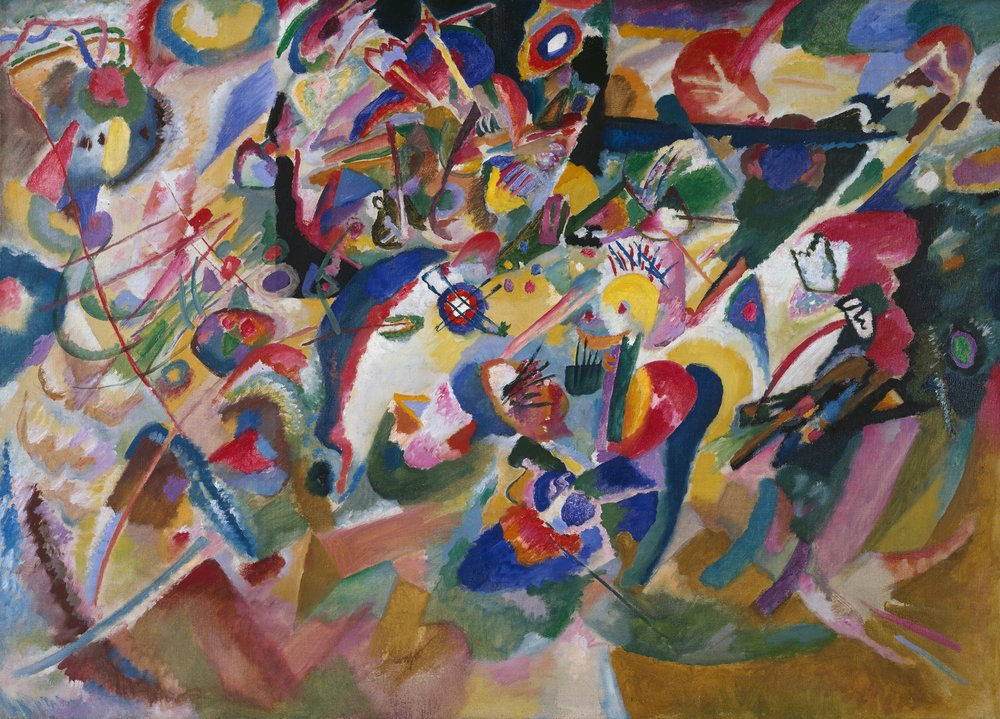 Studie 3 til «Komposisjon VII» av Wassily Kandinsky