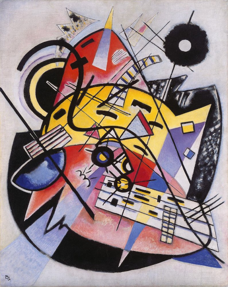 Hvit prikk (komposisjon 248) av Wassily Kandinsky