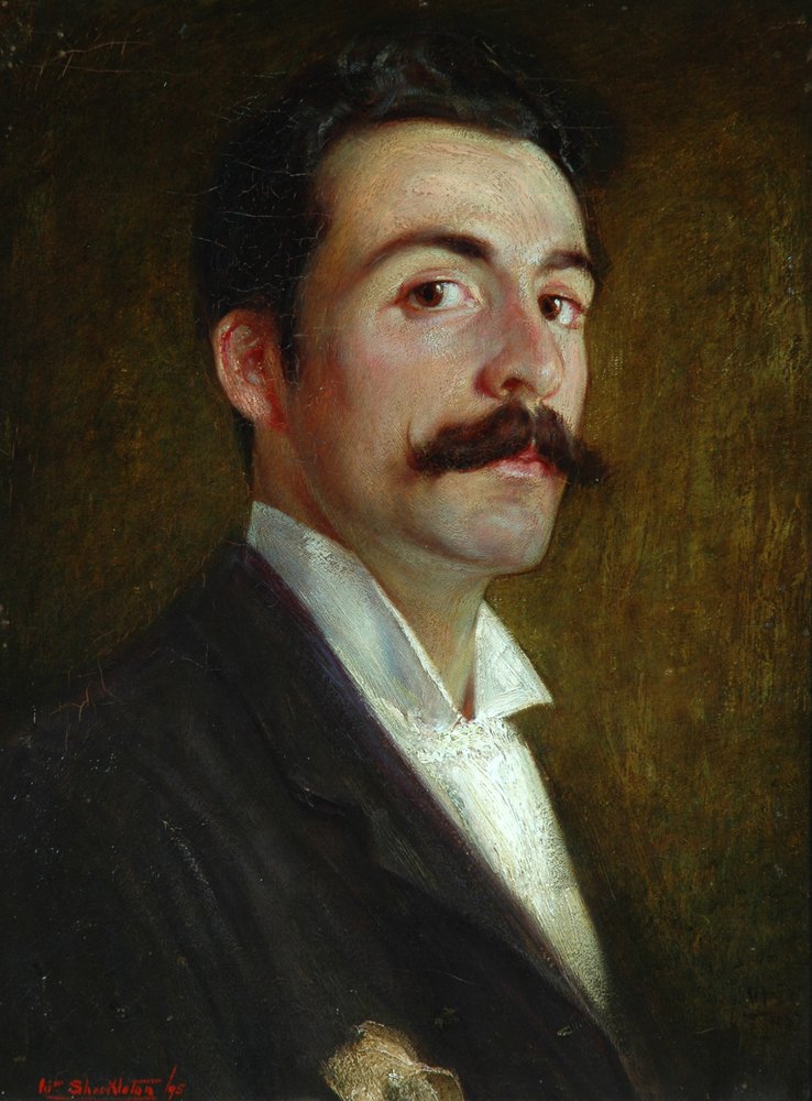 Selvportrett i en alder av 23 år, 1895 av William Shackleton