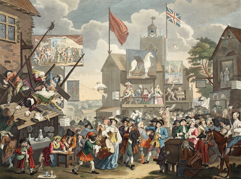 Southwark Fair, 1733, illustrasjon fra 