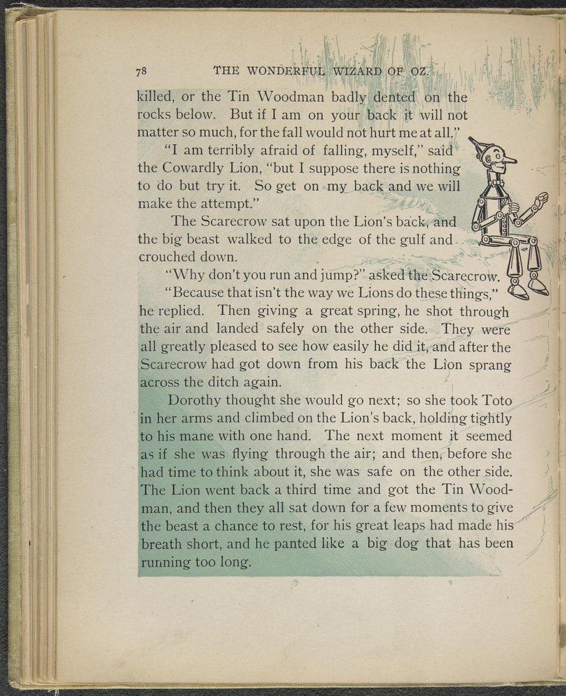 Illustrasjon fra «Den fantastiske trollmannen fra Oz» av Lyman Frank Baum av William Wallace Denslow