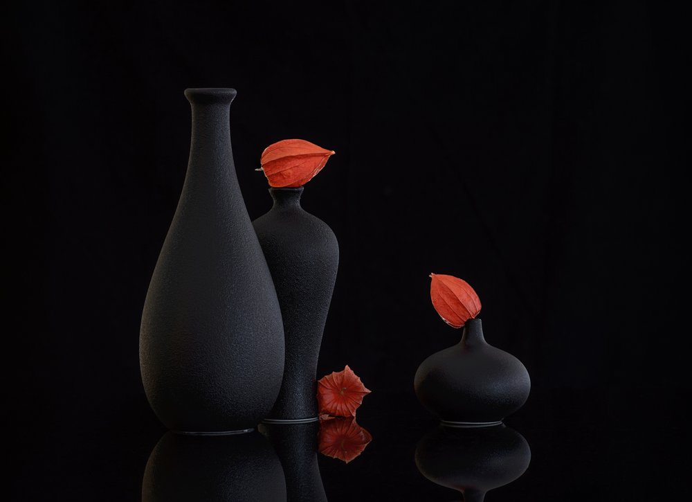 Stilleben med oransje physalis av Alice Sheng