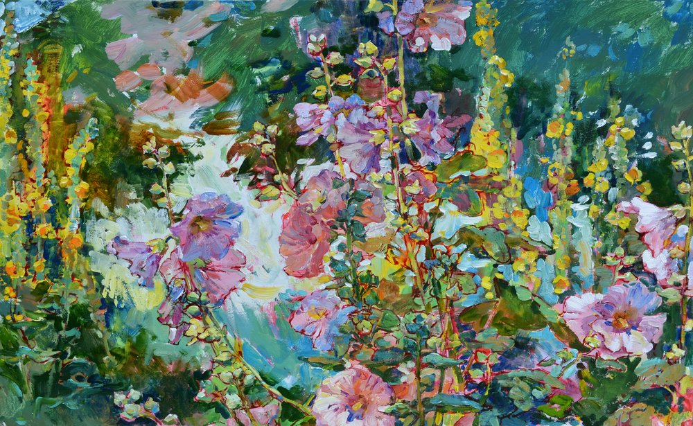 Livlige hageblomster av Andrii Kutsachenko
