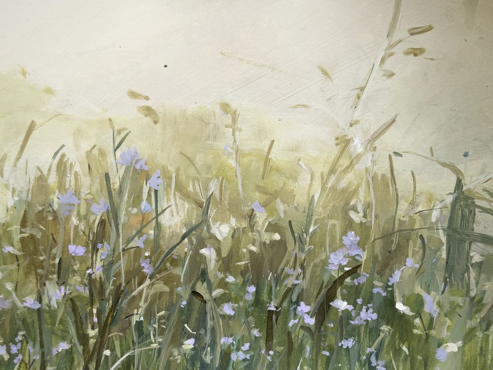 Blå blomster på engen av Arohika Verma