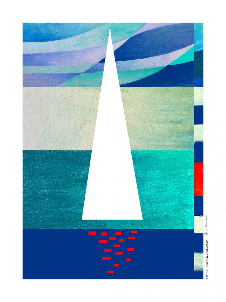Minimalistisk havseilas av Awol Art Alex