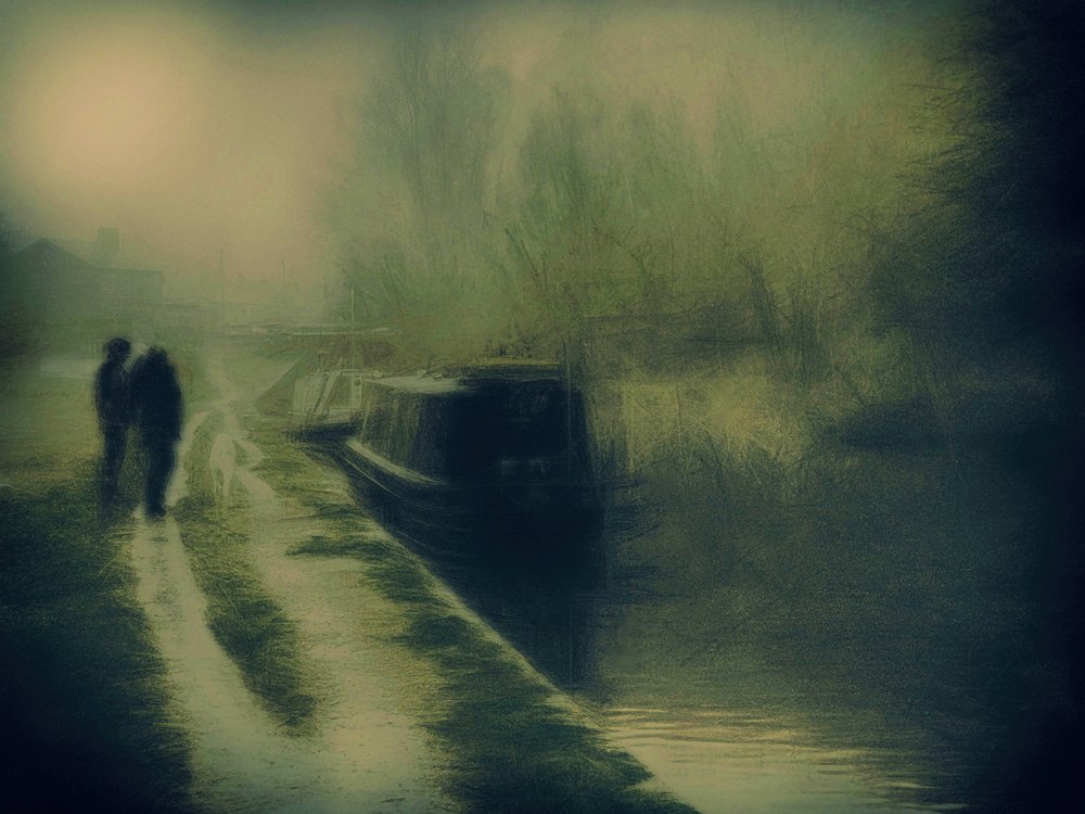 Misty Canal Walk av Bill Eiffert