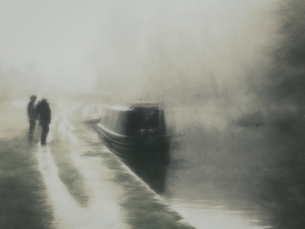 Misty Canal Walk av Bill Eiffert