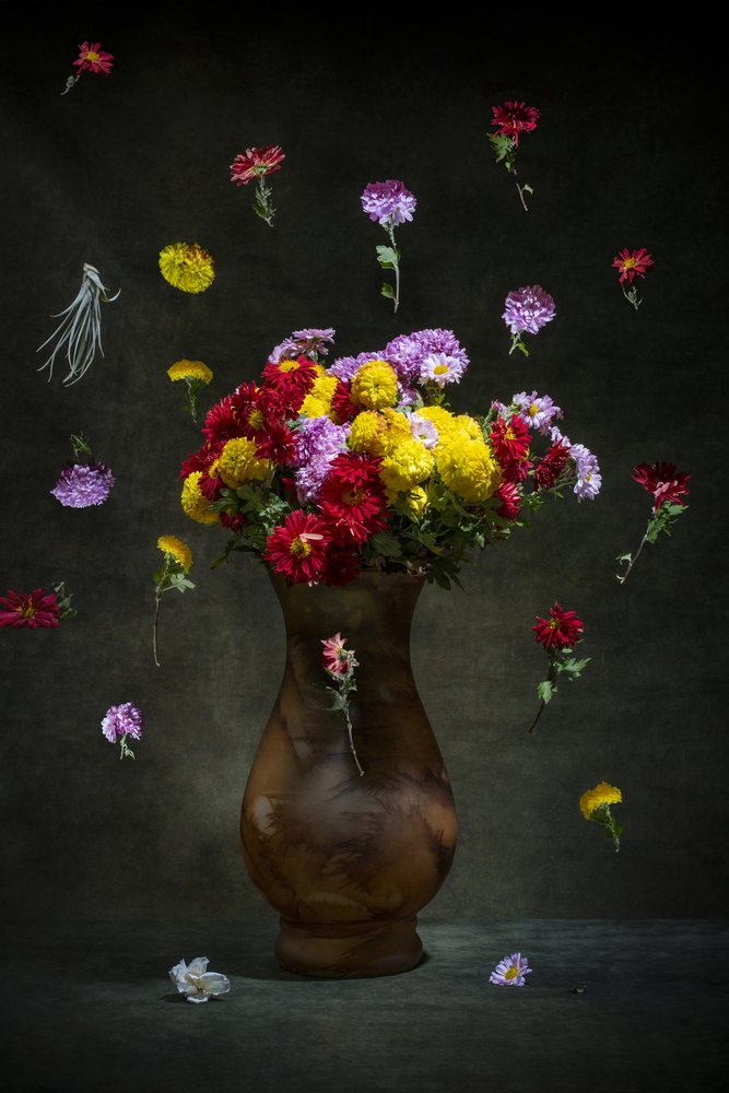 Svevende livlige blomster av Brig Barkow