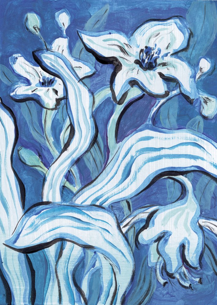 Blue Blossom I av Catalina Somolinos