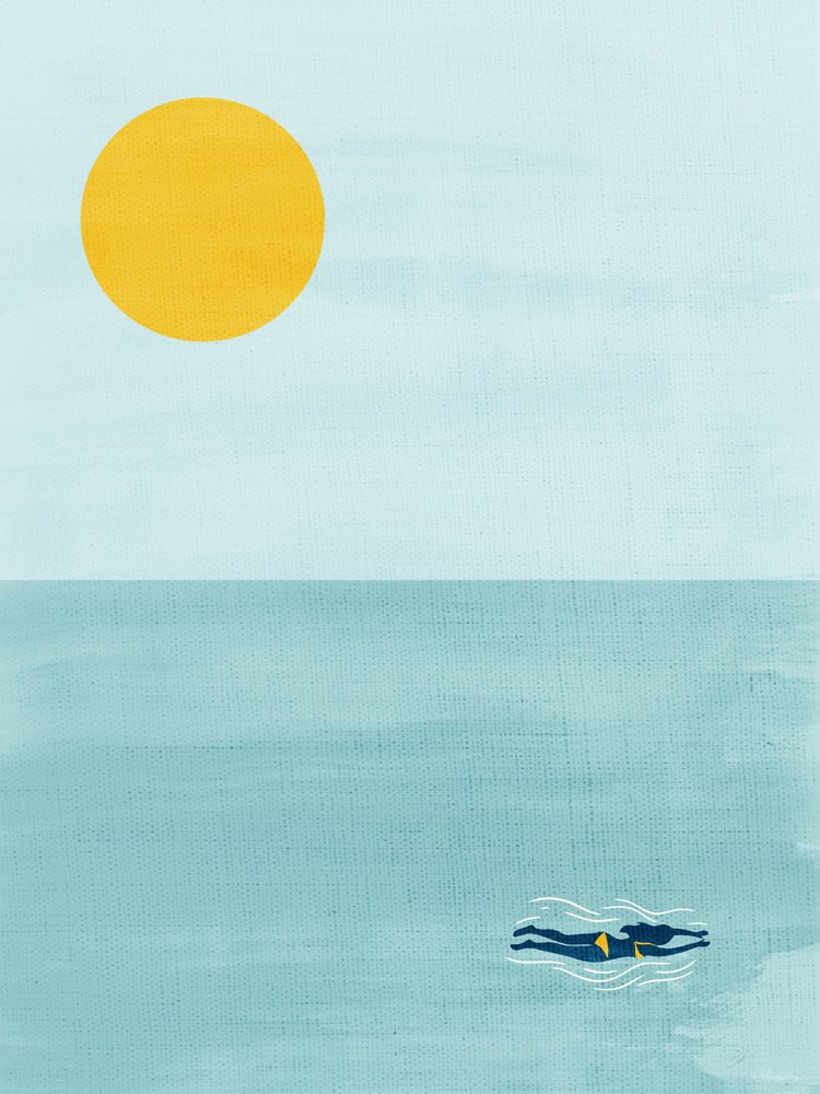 Ocean Sun-svømmer av Claudia Spano'