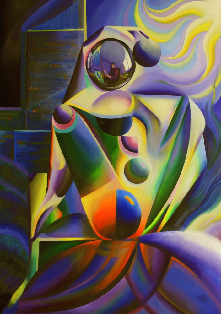 Abstrakt figur – refleksjon av Corné Akkers