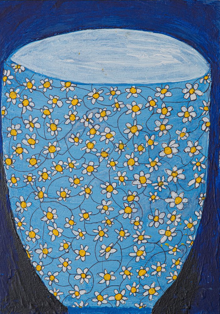 Blue Daisy-vase av Dale Hefer & Family
