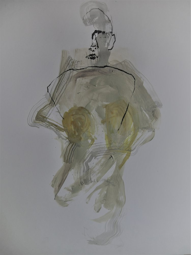Abstrakt nakenfigur av Doris Schmitz