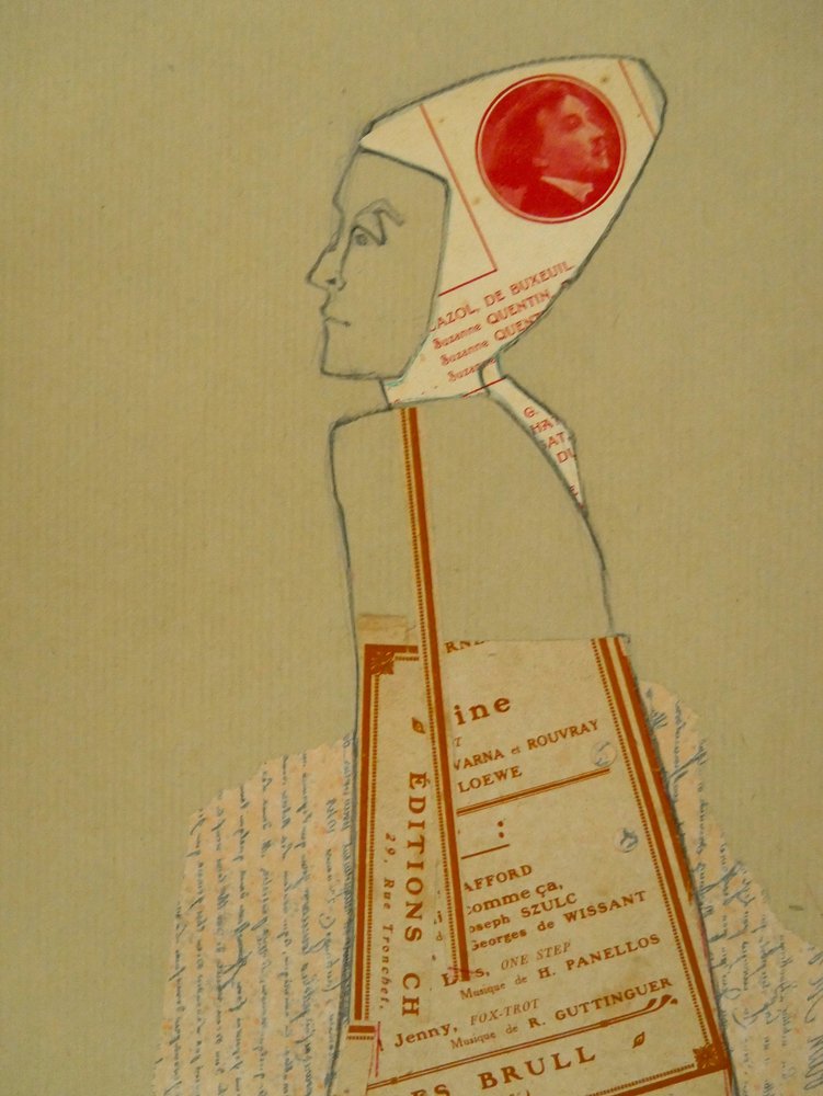 Abstrakt profilcollage av Doris Schmitz