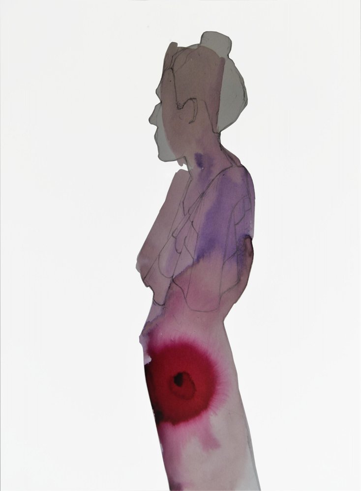 Abstrakt rødfigur av Doris Schmitz