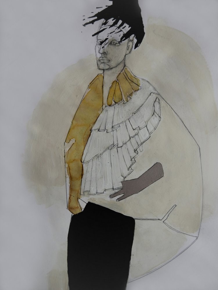 Elegant figur med volanger av Doris Schmitz