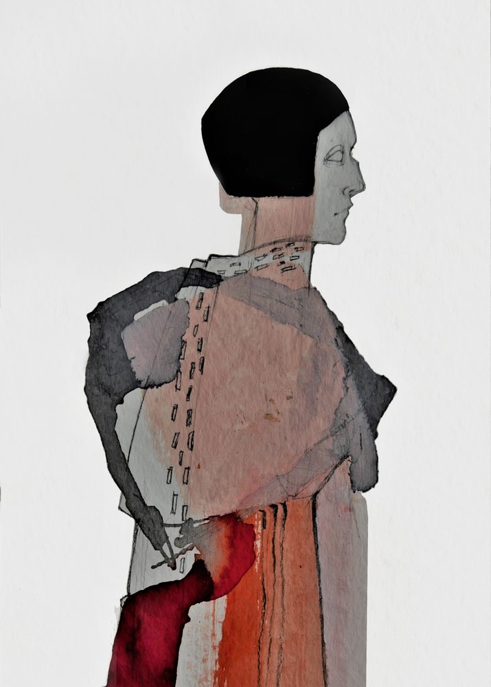 Elegant abstrakt figur av Doris Schmitz