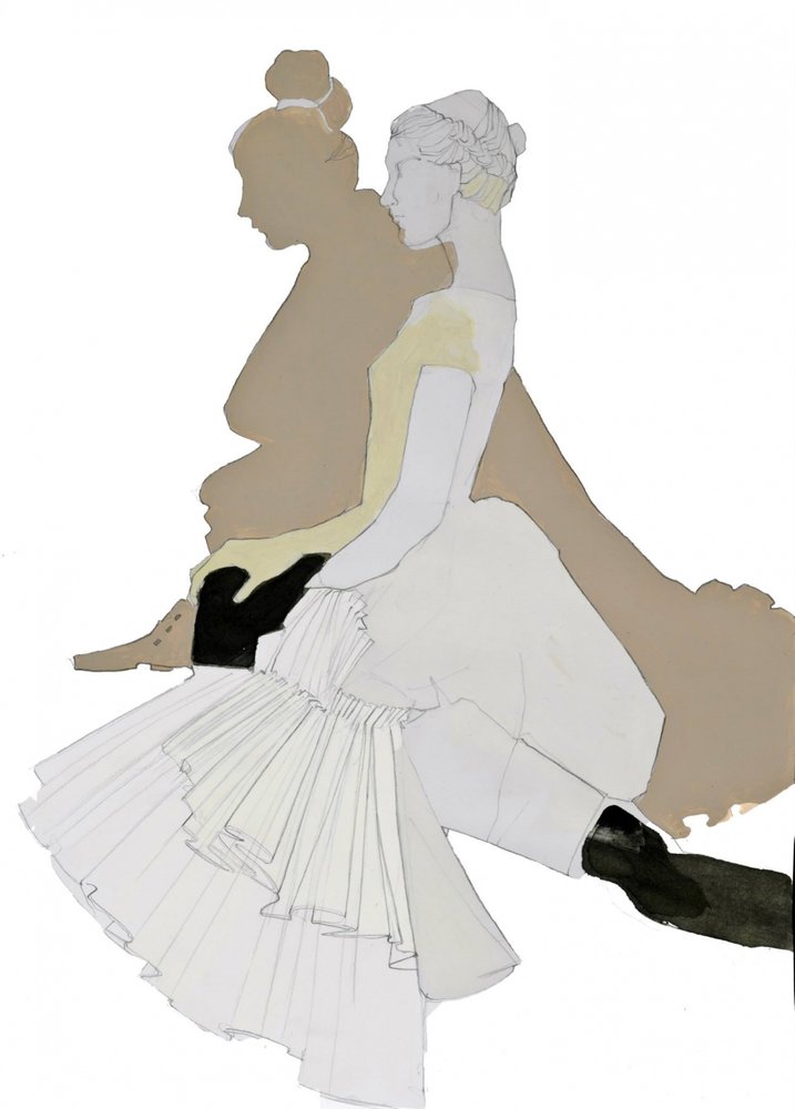 Elegant dansersilhuett av Doris Schmitz
