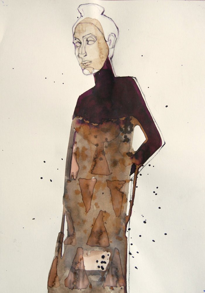 Elegant motefigur av Doris Schmitz