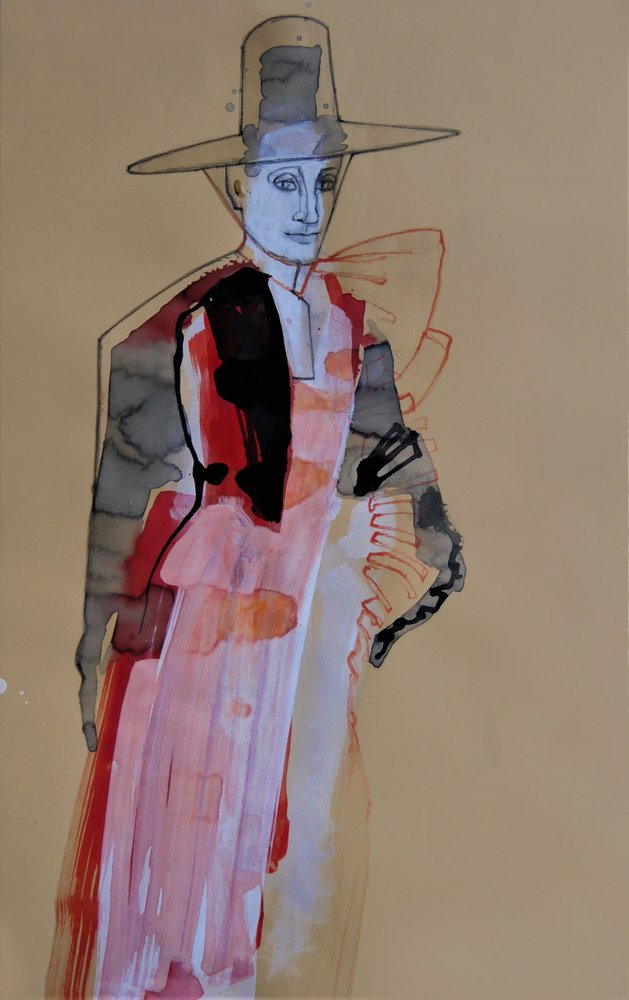 Elegant motefigur av Doris Schmitz