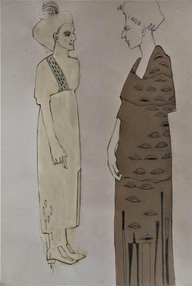 Elegante motemodeller av Doris Schmitz