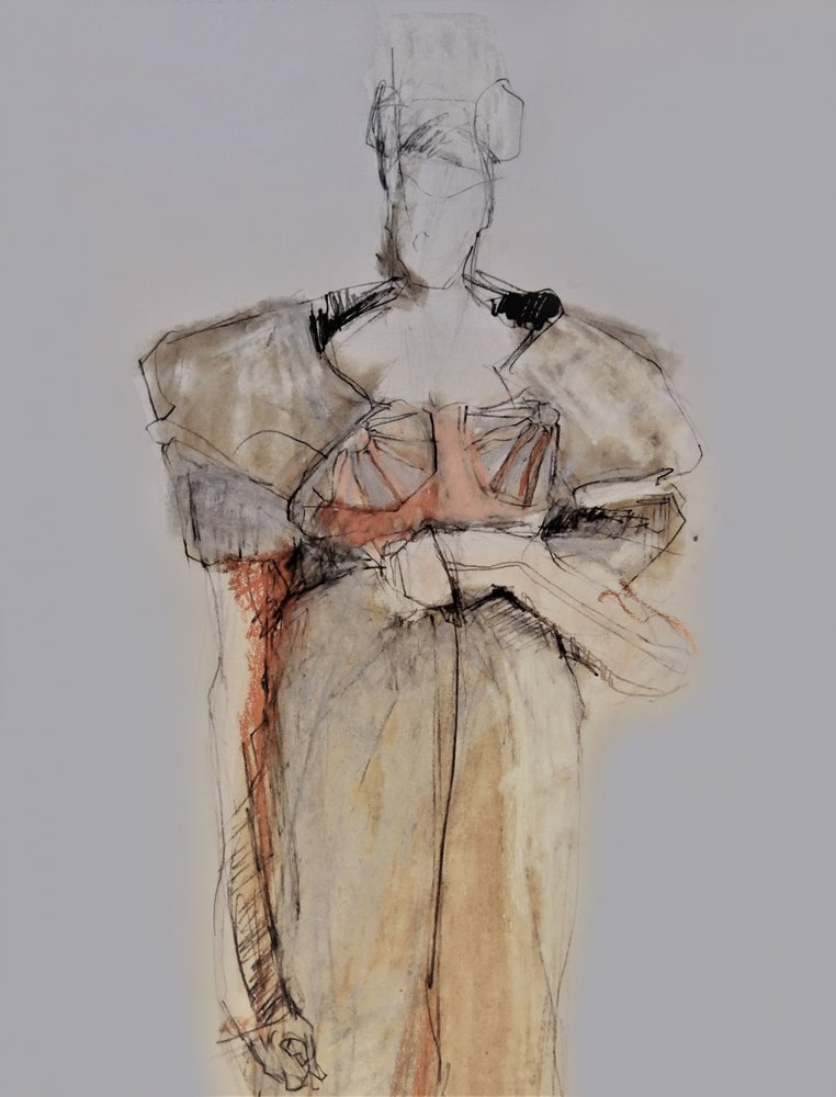 Elegant moteskisse av Doris Schmitz