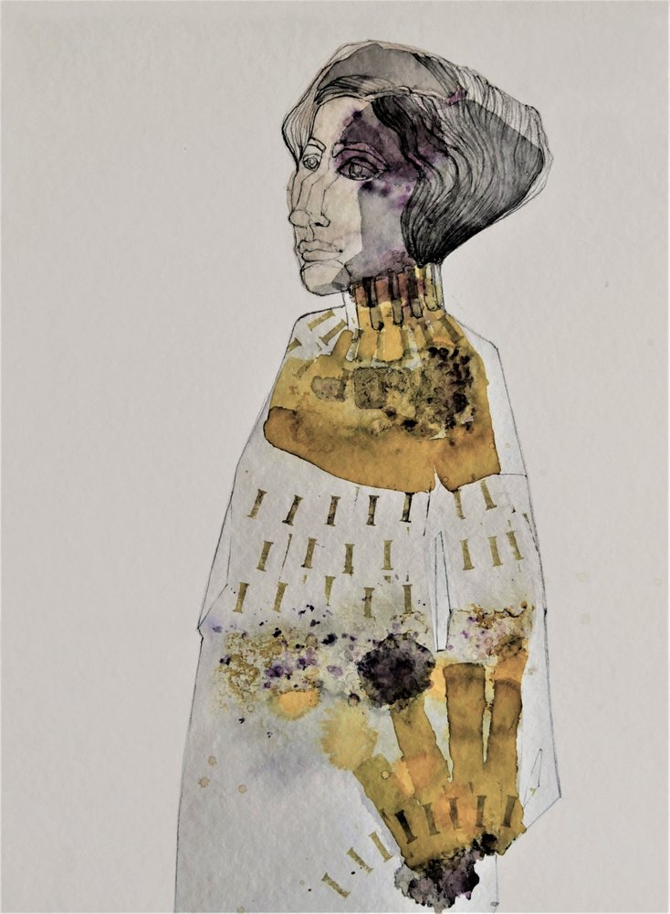 Profil av en elegant kvinne av Doris Schmitz