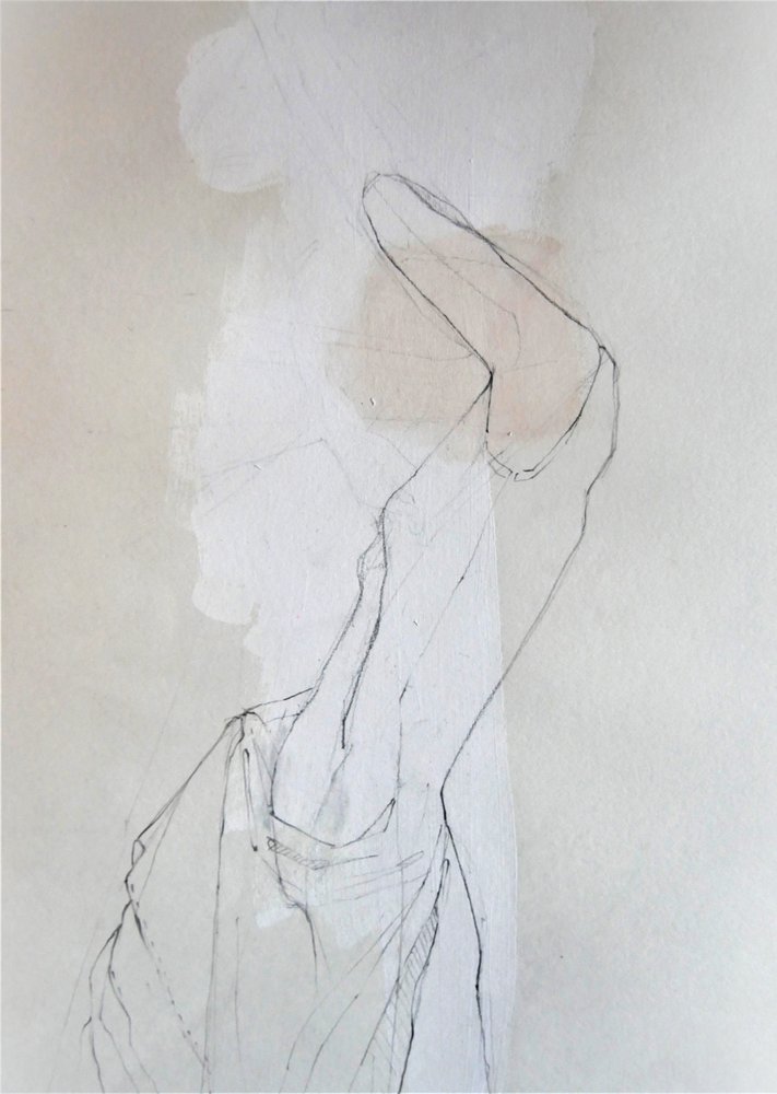 Skisse av en grasiøs figur av Doris Schmitz