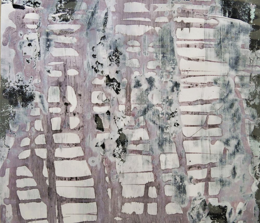 Rå, urban abstrakt kunst av Doris Schmitz