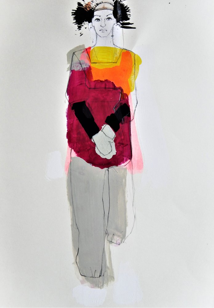 Moderne moteportrett av Doris Schmitz