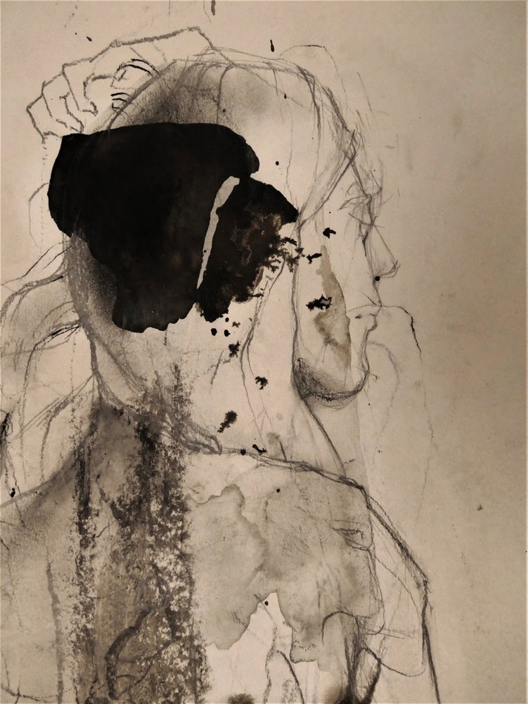 Stemningsfull abstrakt figur av Doris Schmitz