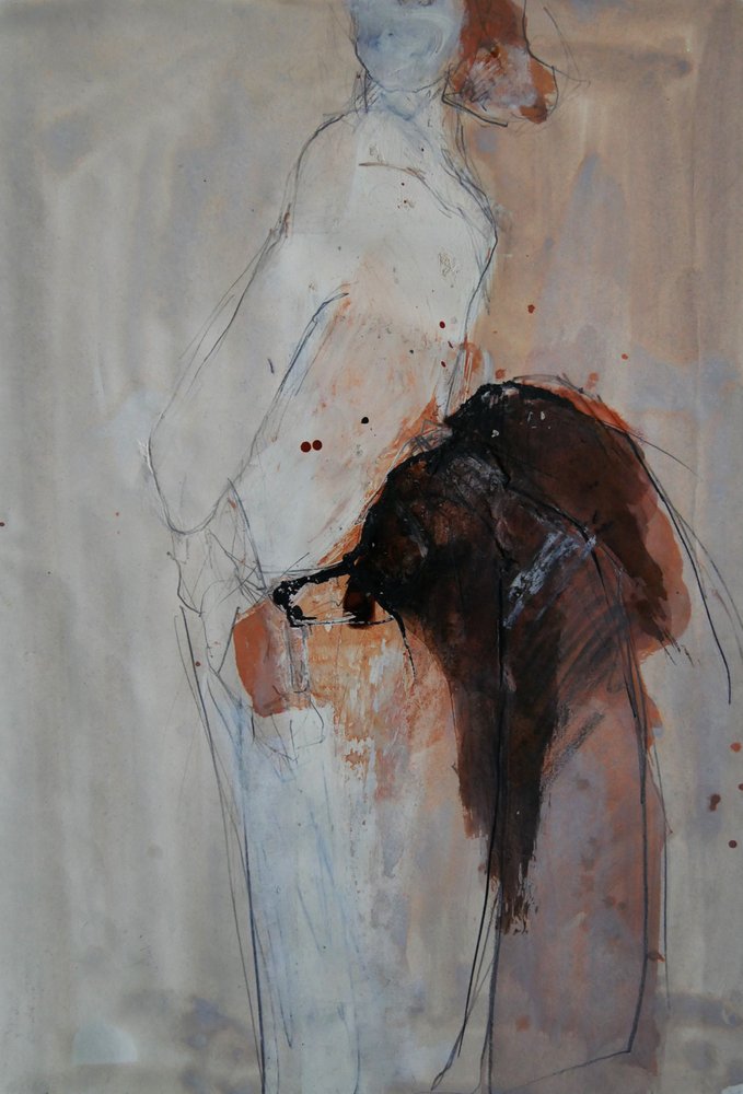 Stemningsfull abstrakt figur av Doris Schmitz