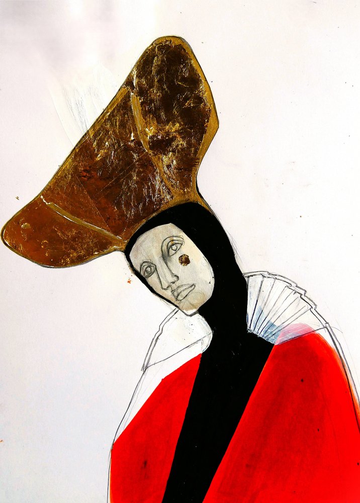 Den mystiske figuren med den gylne hatten av Doris Schmitz