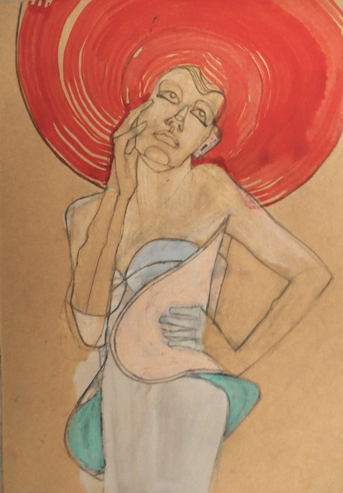 Red Hat Fashion Kvinne av Doris Schmitz