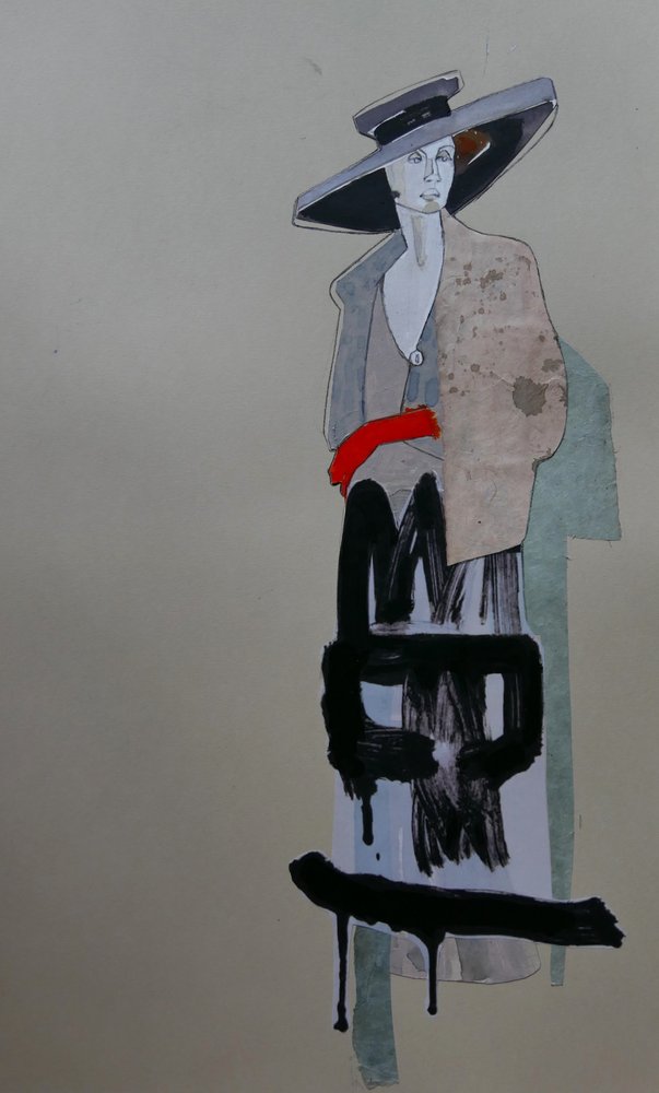 Stilig kvinne-graffiti av Doris Schmitz